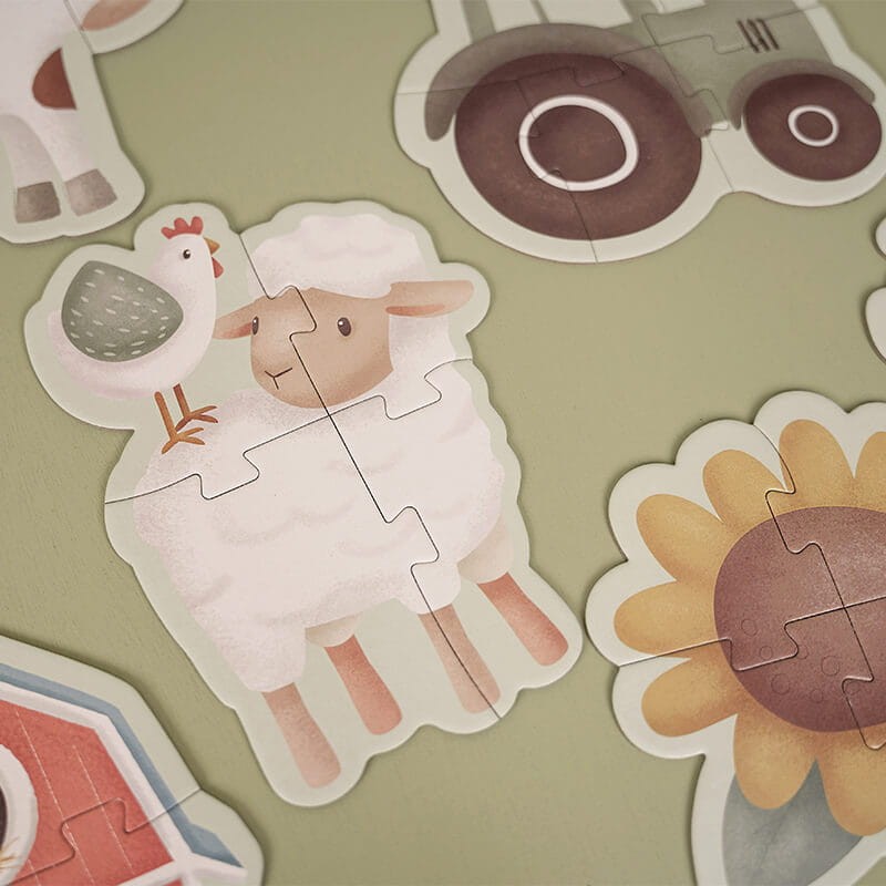 Puzzle 6 elementów Little Farm FSC / Little Dutch