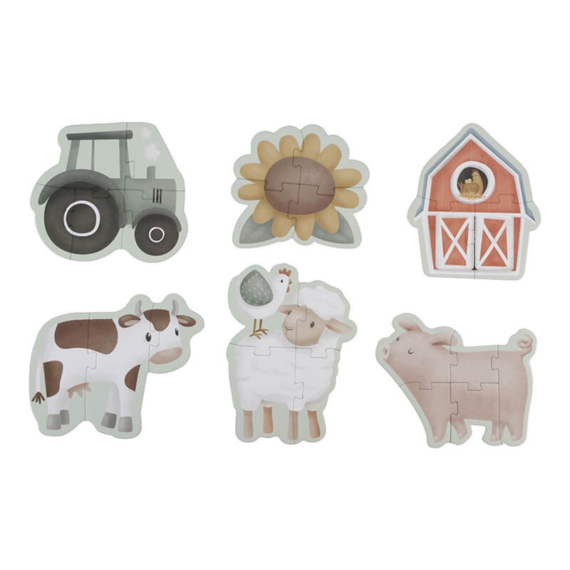 Puzzle 6 elementów Little Farm FSC / Little Dutch