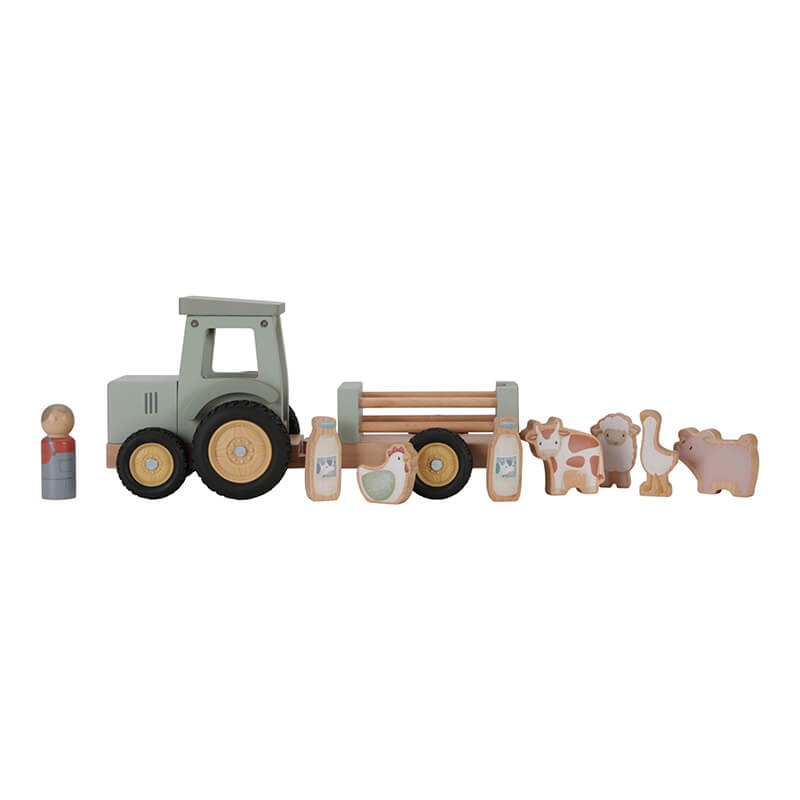 Traktor z przyczepą Little Farm FSC / Little Dutch