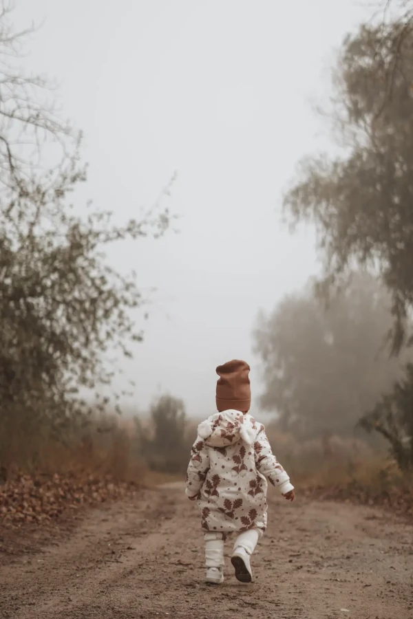 Kombinezon zimowy - żołędzie na ecru / Zezuzulla ZZZ