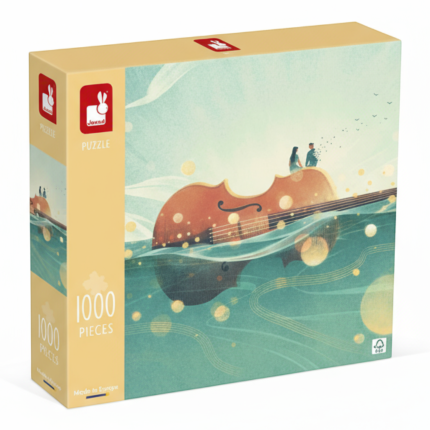 Puzzle artystyczne - Podróż na skrzypcach, 1000 elementów / Janod