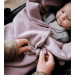 Otulacz do fotelika i gondoli z wełny merino - czarny / Beztroska