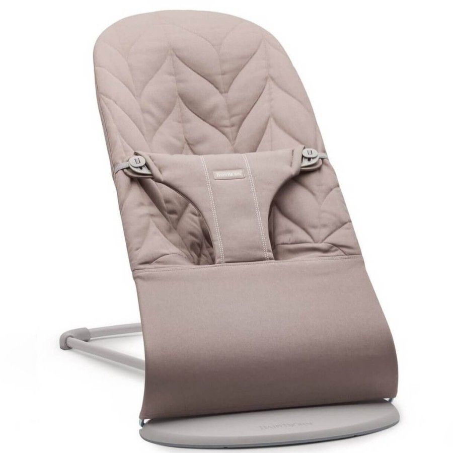 BABYBJORN - leżaczek BLISS WOVEN, Petal Quilt, Sand Grey