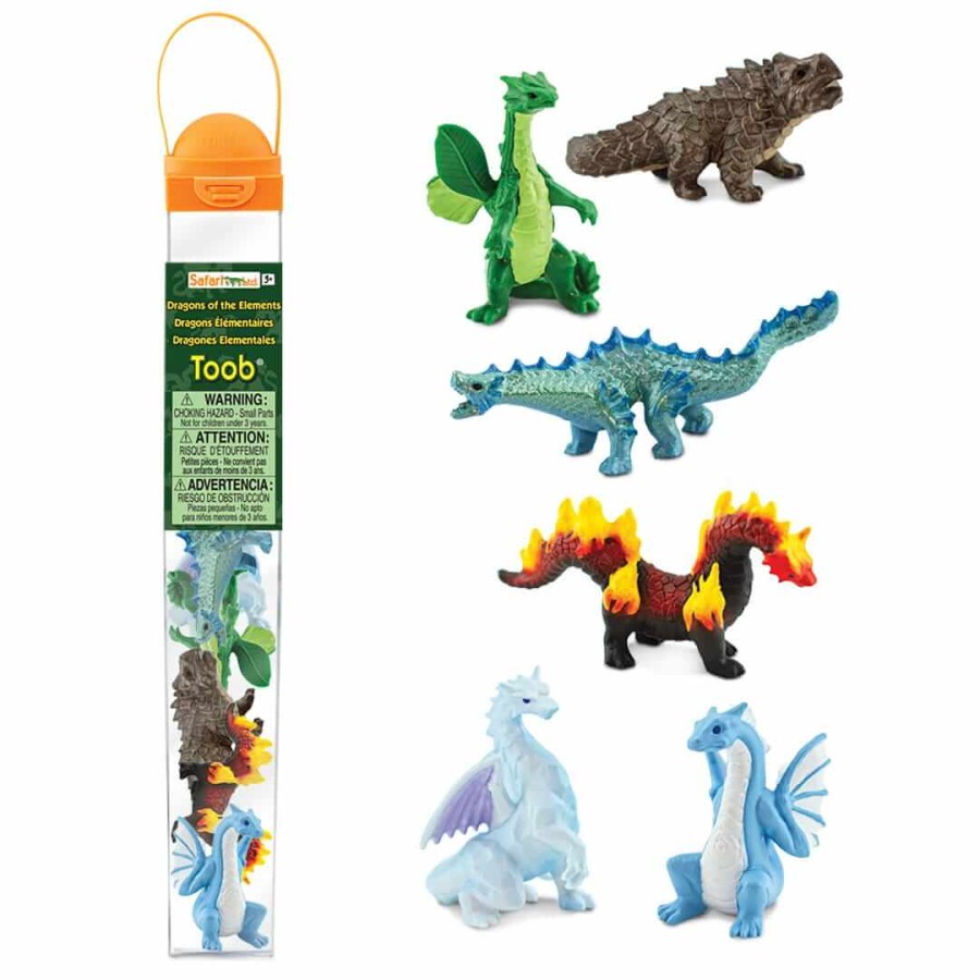 Zestaw Figurek w Tubie - Smoki Żywioły / Safari Ltd.