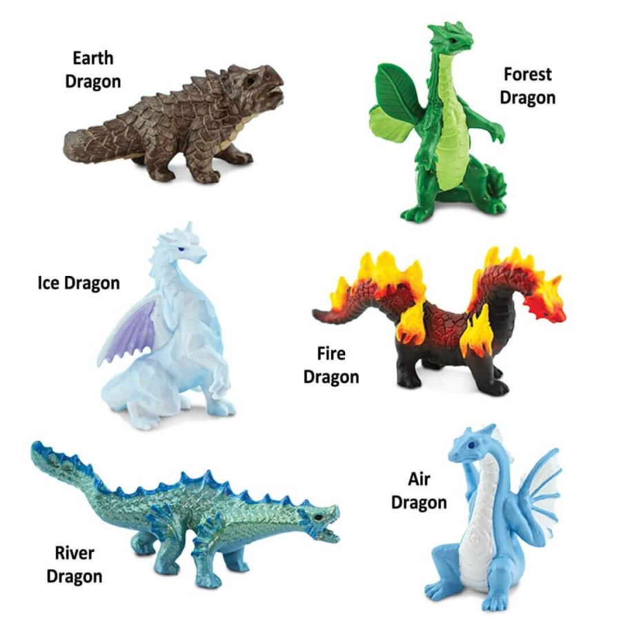 Zestaw Figurek w Tubie - Smoki Żywioły / Safari Ltd.