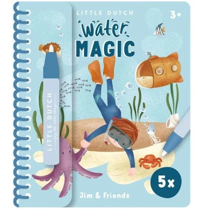 Kolorowanka wodna Jim & Friends / Little Dutch