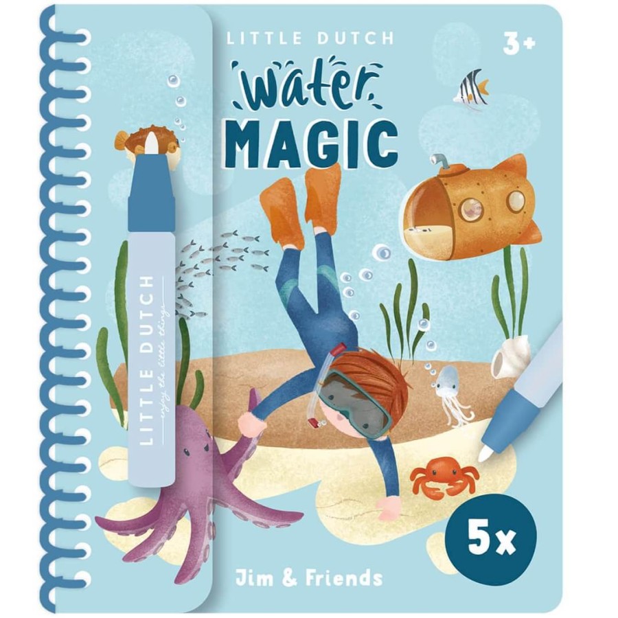 Kolorowanka wodna Jim & Friends / Little Dutch