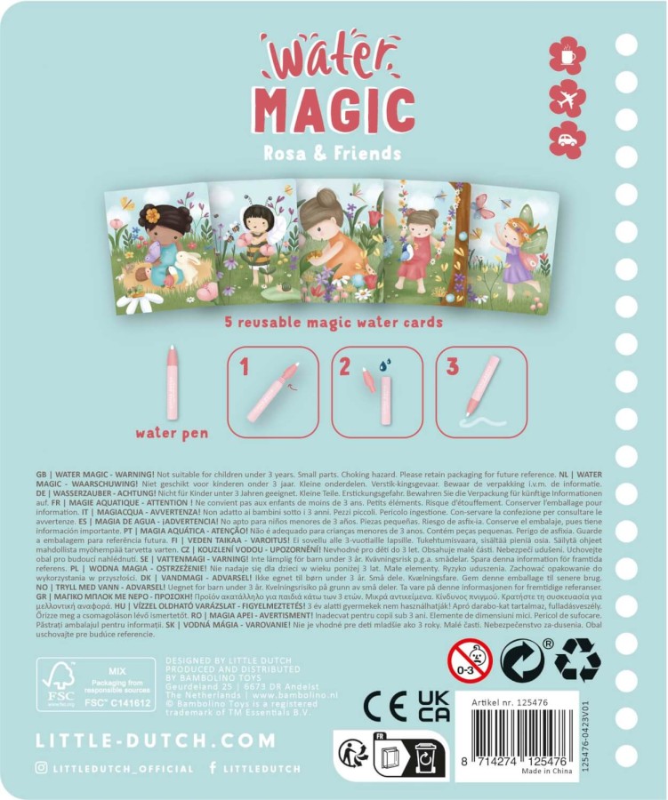 Kolorowanka wodna Rosa & Friends / Little Dutch