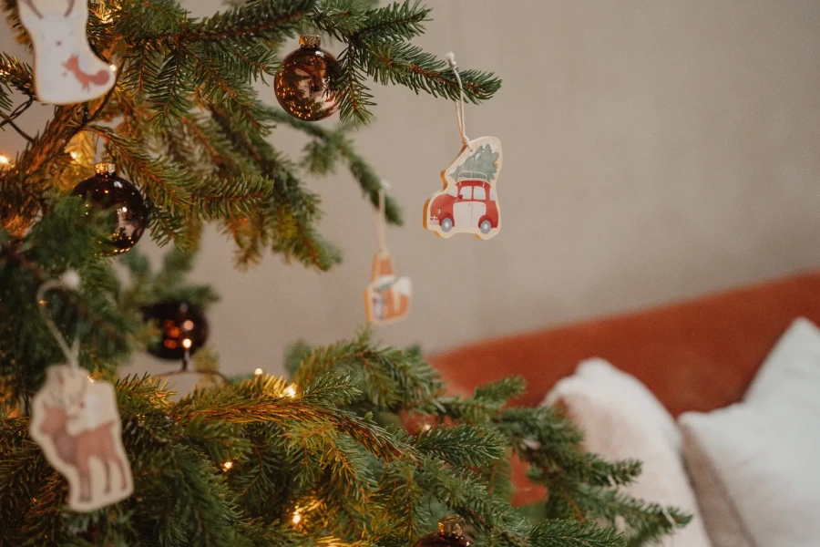 Drewniane zawieszki X-mas / Little Dutch