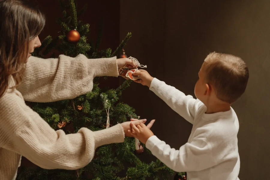 Drewniane zawieszki X-mas / Little Dutch
