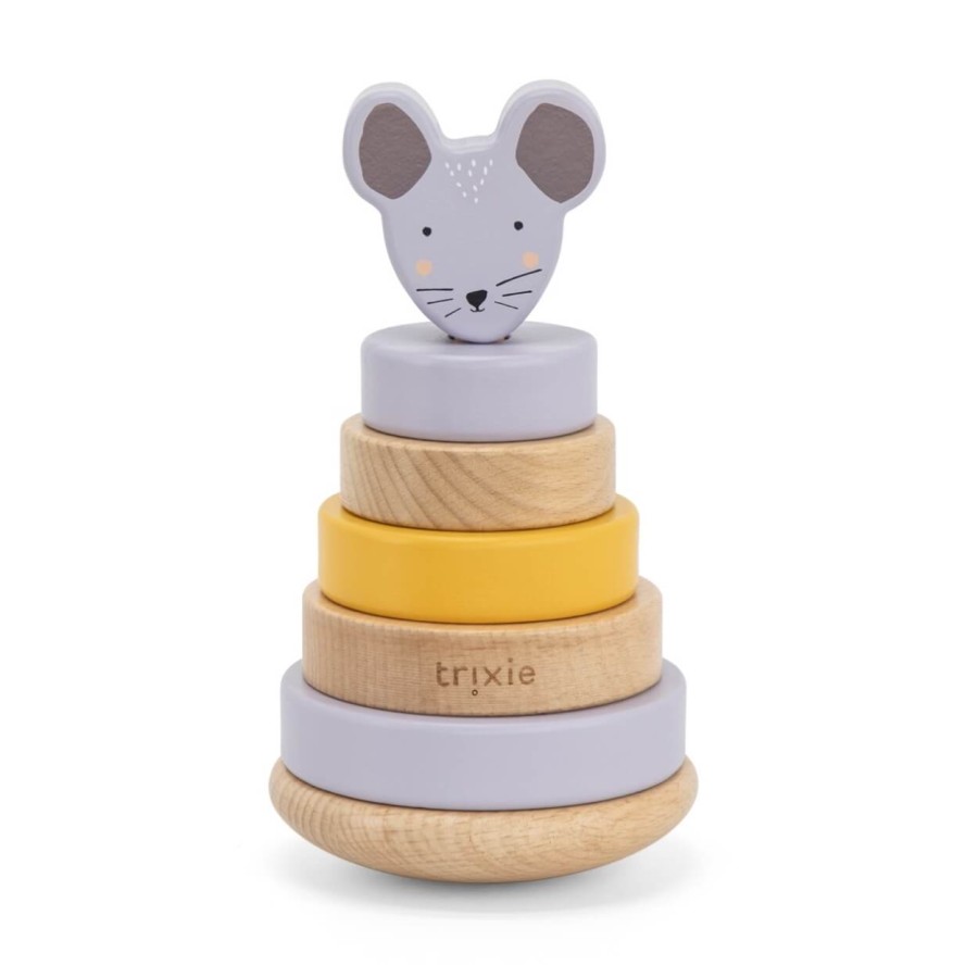 Drewniana zabawka piramida Mrs. Mouse / Trixie