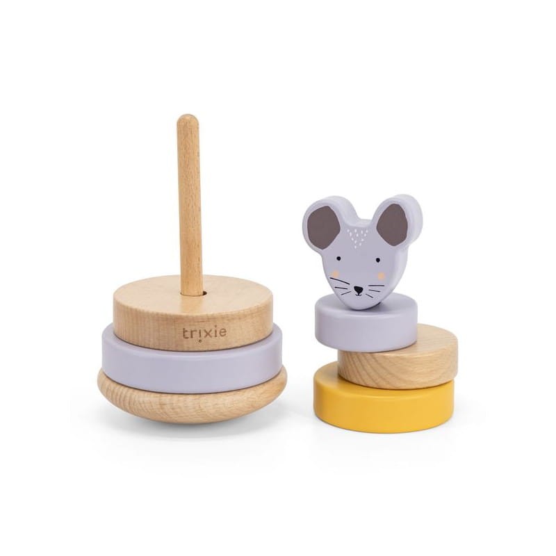 Drewniana zabawka piramida Mrs. Mouse / Trixie