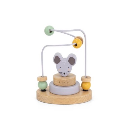 Labirynt z drewnianymi koralikami Myszka / Trixie