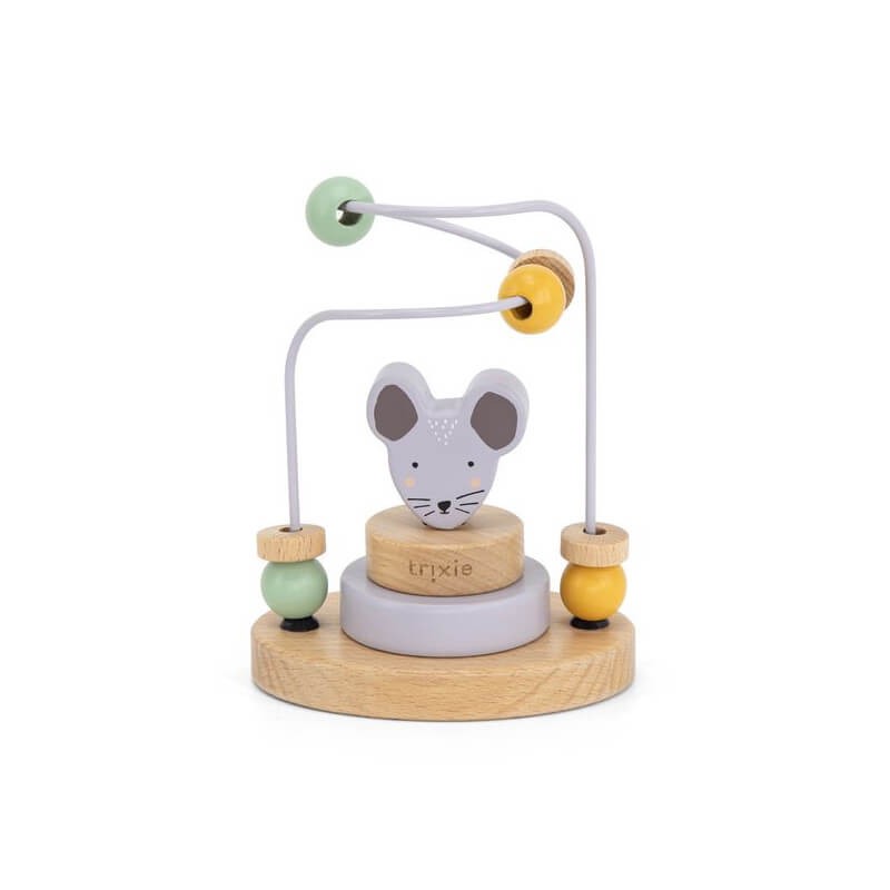 Labirynt z drewnianymi koralikami Mrs. Mouse / Trixie