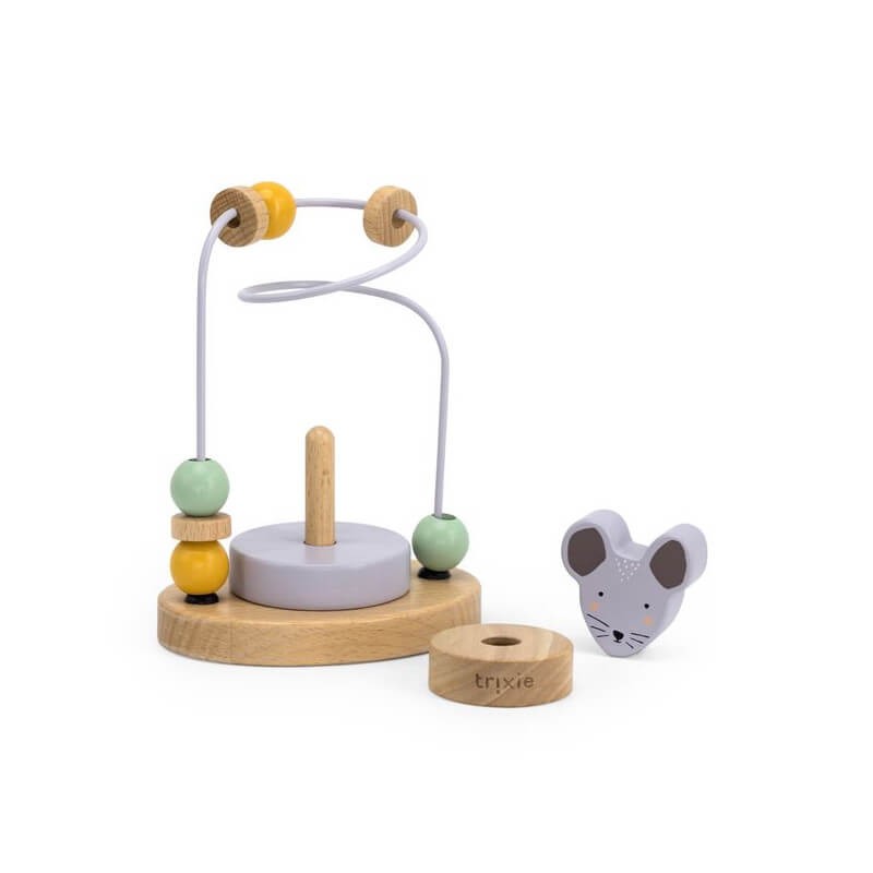 Labirynt z drewnianymi koralikami Mrs. Mouse / Trixie