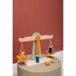 Drewniana waga szalkowa z odważnikami / Trixie
