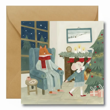 Kartka świąteczna ŚWIĄTECZNY CZAS / Hi Little