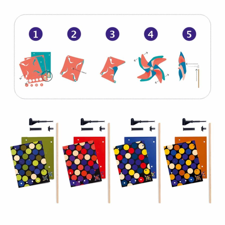 Zrób to sam - wiatraki WZORY / Djeco