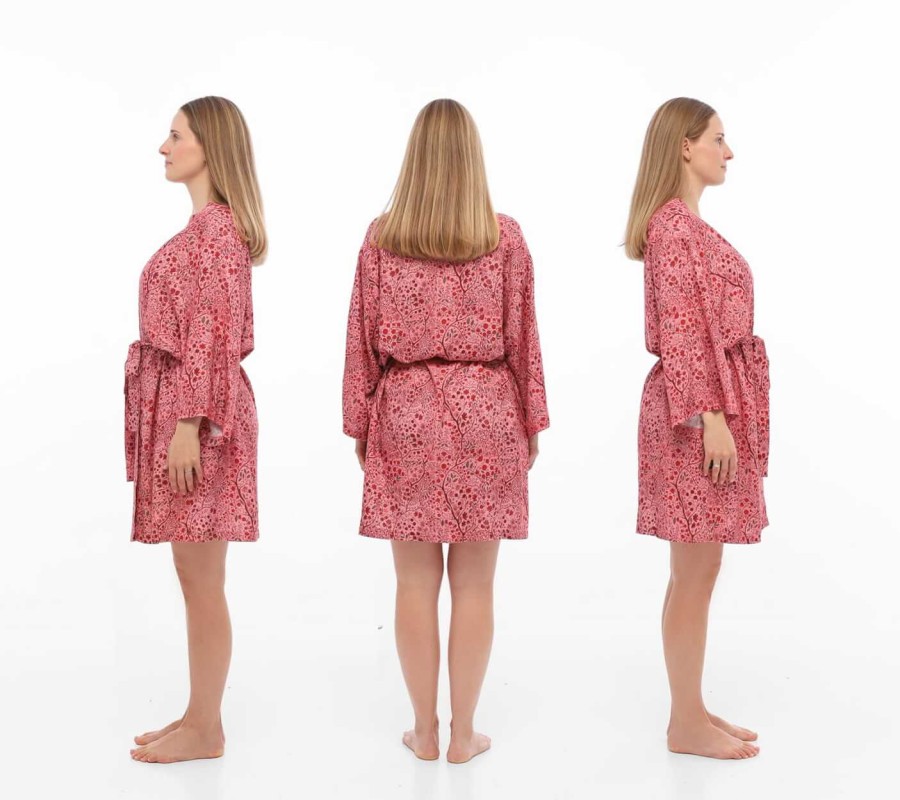 Szlafrok kimono bambusowe - Secret garden / Lullalove