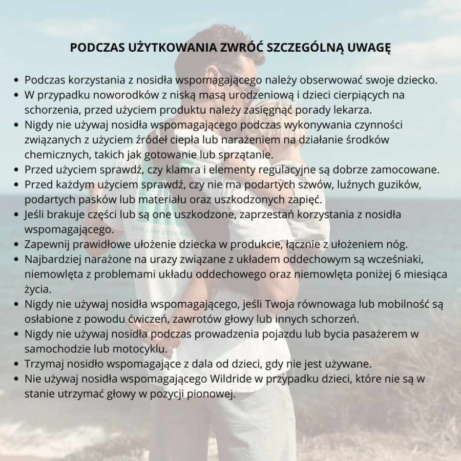 Nosidło wspomagające Coffee / Wildride