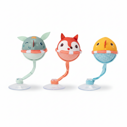 Zestaw 3 piłeczek do kąpieli z przyssawkami Smok Joe 3 m+ / Lilliputiens