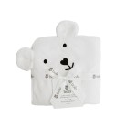 Ręcznik bambusowy z kapturkiem 85x85cm – biały / Bolo