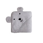 Ręcznik bambusowy z kapturkiem 85x85cm – jasny szary / Bolo