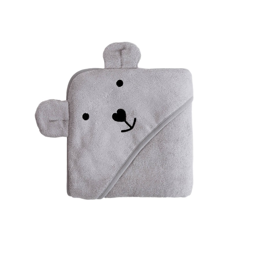 Ręcznik bambusowy z kapturkiem 85x85cm – jasny szary / Bolo