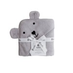 Ręcznik bambusowy z kapturkiem 85x85cm – jasny szary / Bolo