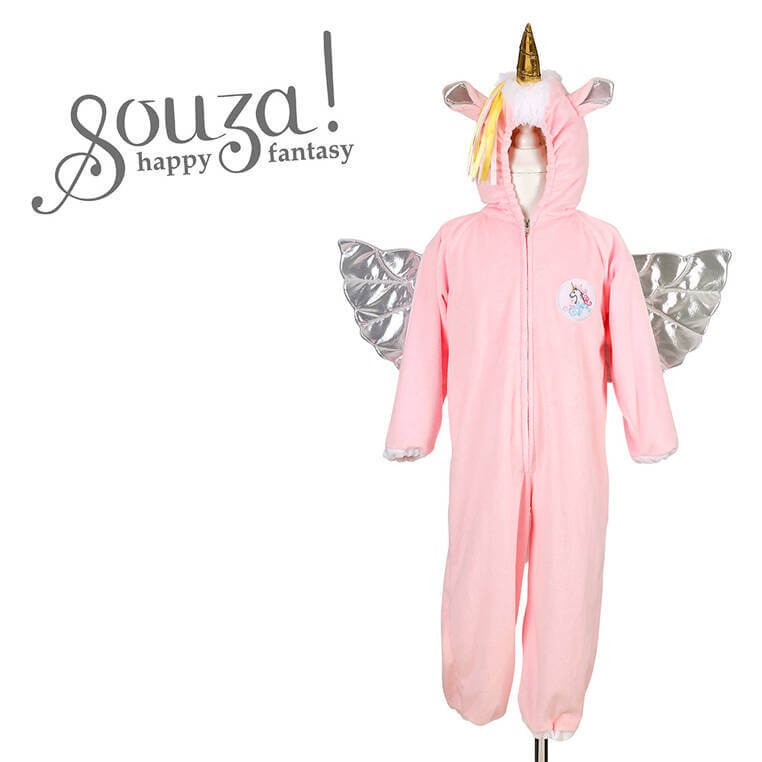 Kostium kombinezon kigurumi jednorożec ze srebrnymi skrzydłami / Souza!