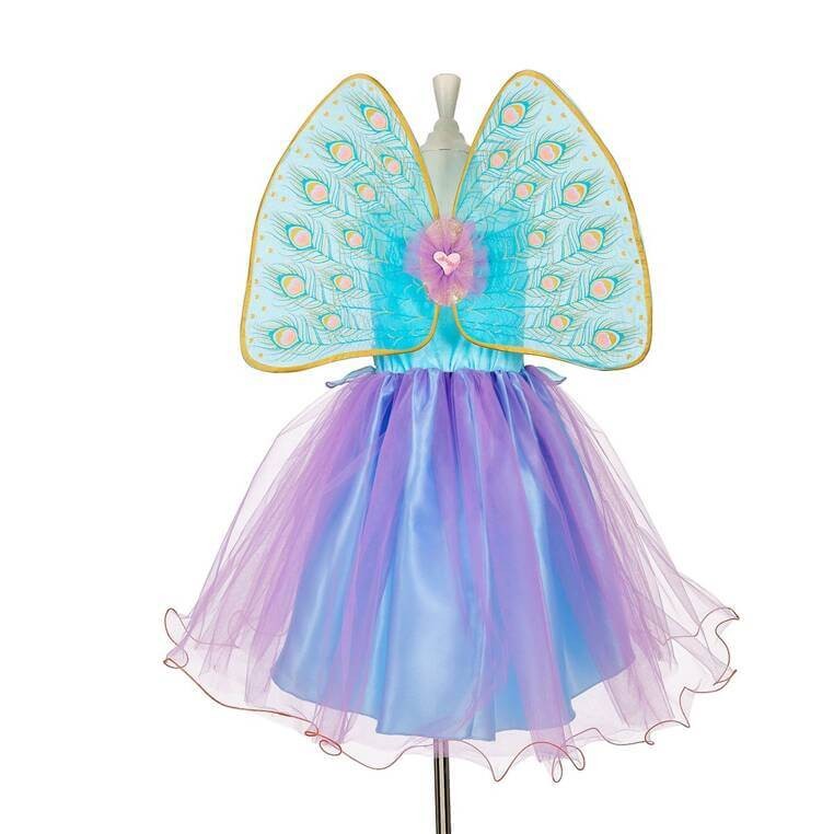 Kostium sukienka i skrzydła w pawie pióra wróżka Tamara / Souza!