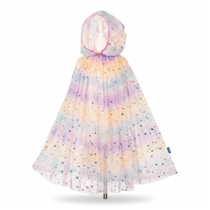Kostium tęczowa peleryna z kapturem wróżka Julyanne / Souza!