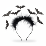 Opaska z futerkiem i nietoperzami czarna Hermione / Souza!