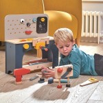 Drewniany zestaw majsterkowicza, warsztat / Tender Leaf Toys