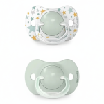 Smoczek fizjologiczny SX Pro Dreams 6-18m zielony, 2 szt. / Suavinex