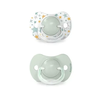 Smoczek fizjologiczny SX Pro Dreams 6-18m zielony, 2 szt. / Suavinex