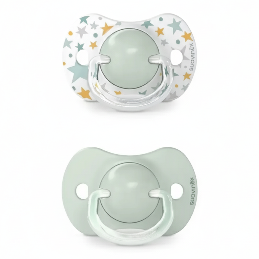 Smoczek fizjologiczny SX Pro Dreams 6-18m zielony, 2 szt. / Suavinex