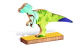 WOODY PUZZLE – drewniane puzzle konturowe – DINOZAURY / Ludattica