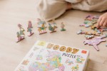 WOODY PUZZLE – drewniane puzzle konturowe – BAŚNIOWE POSTACI / Ludattica