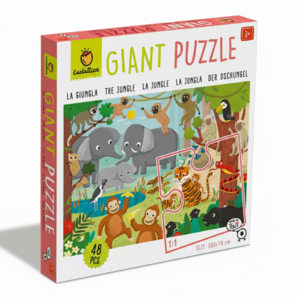 GIGANT PUZZLE – puzzle podłogowe – DŻUNGLA / Ludattica