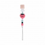 Silikonowa zawieszka do smoczka i gryzaka Darling - Strawberry 0m+ / Loulou Lollipop