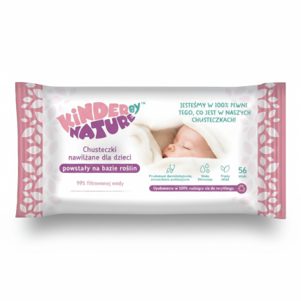 Chusteczki nawilżane Kinder by Nature dla niemowląt i dzieci, 56 sztuk