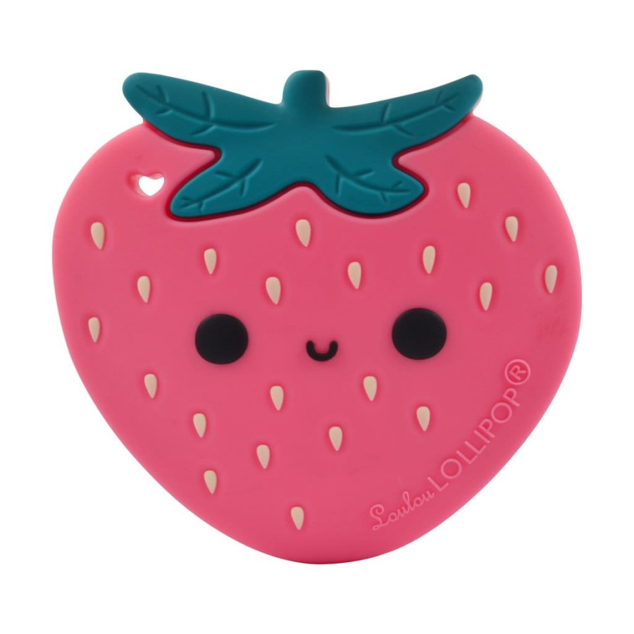 Silikonowy Gryzak Darling 0m+ Truskawka / Loulou Lollipop