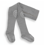Antypoślizgowe rajstopy do raczkowania i nauki chodzenia WOOL Grey Melange / GoBabyGo