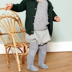 Antypoślizgowe rajstopy do raczkowania i nauki chodzenia WOOL Grey Melange / GoBabyGo
