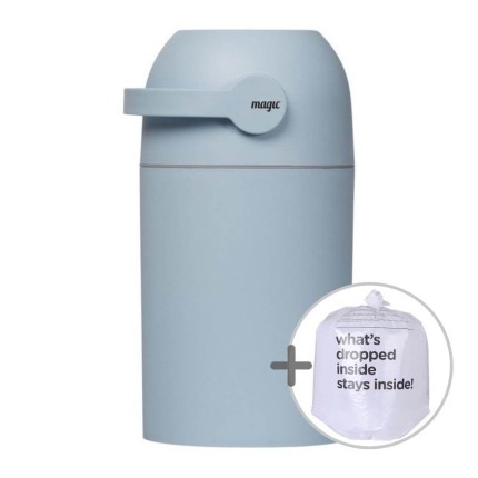 Kosz na zużyte pieluchy Magic Majestic - Blue (na 25 pieluch) + worki / Magic