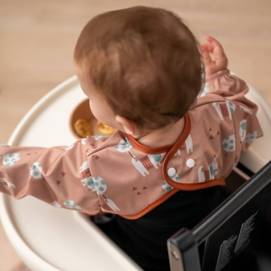 Śliniak z rękawami Woof / Moon Bloom