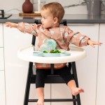 Śliniak z rękawami Woof / Moon Bloom