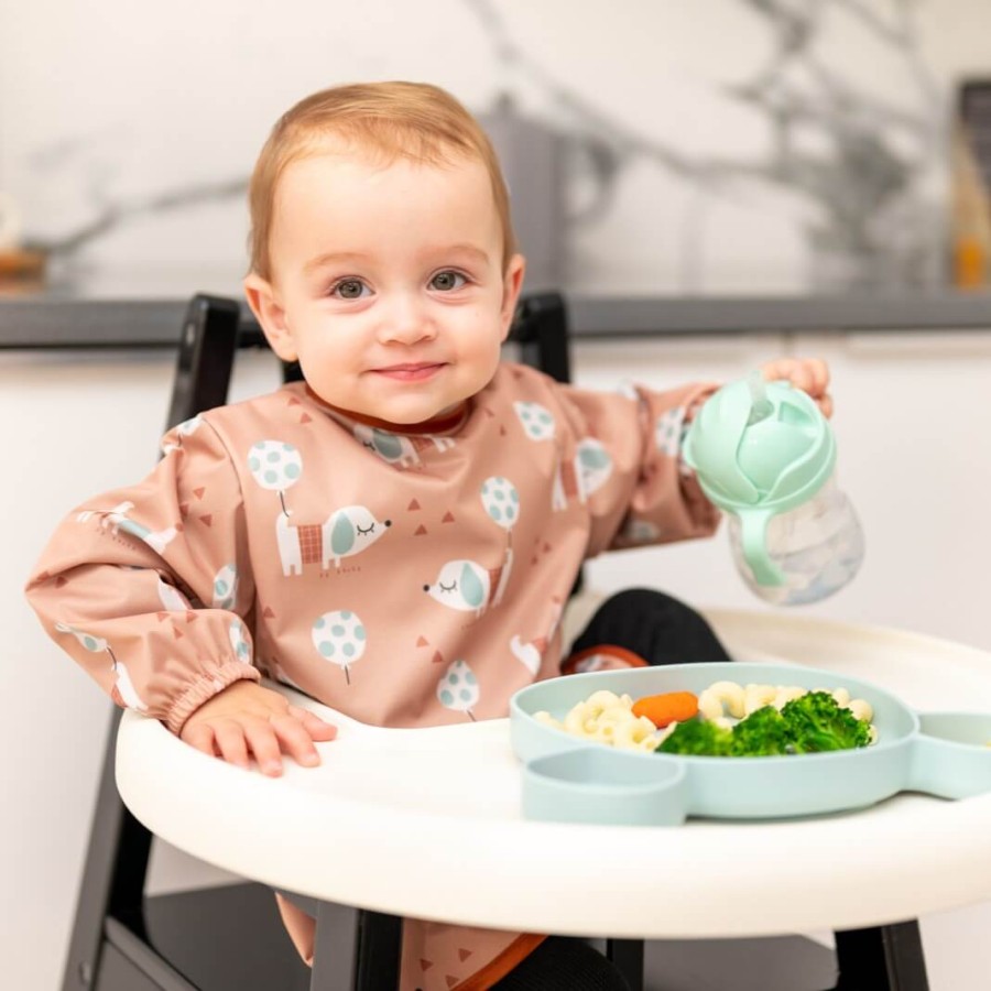 Śliniak z rękawami Woof / Moon Bloom