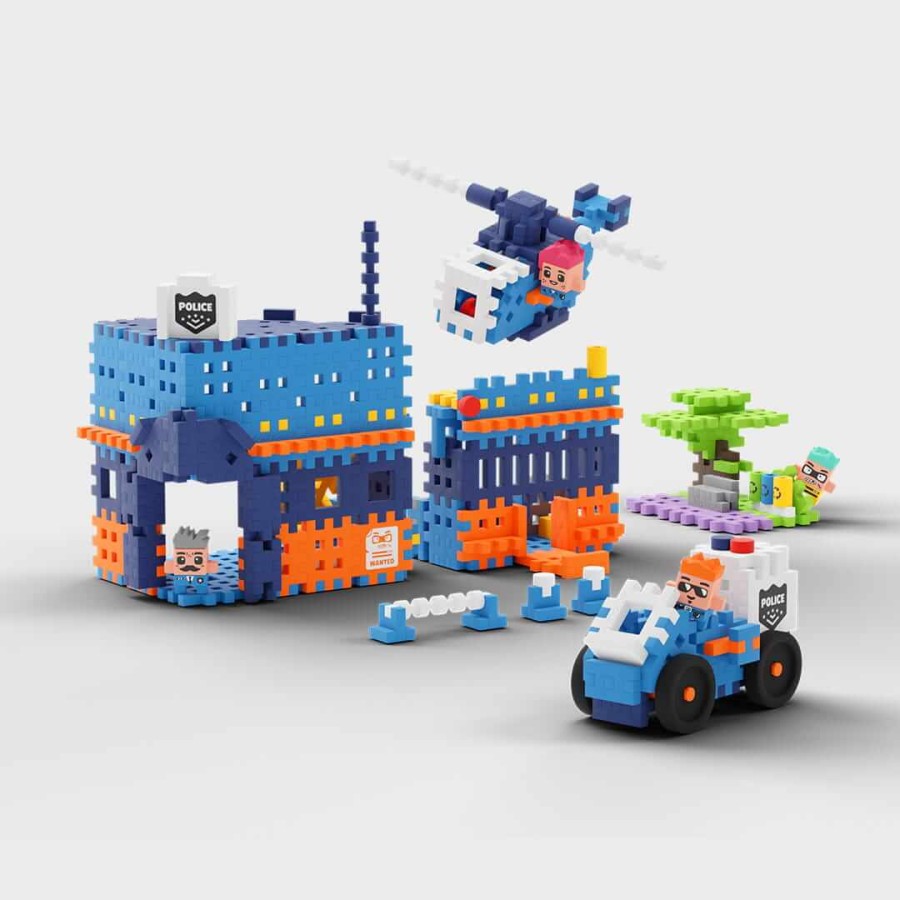 Klocki MINI Waffle City Posterunek Policji 280 el. / Marioinex